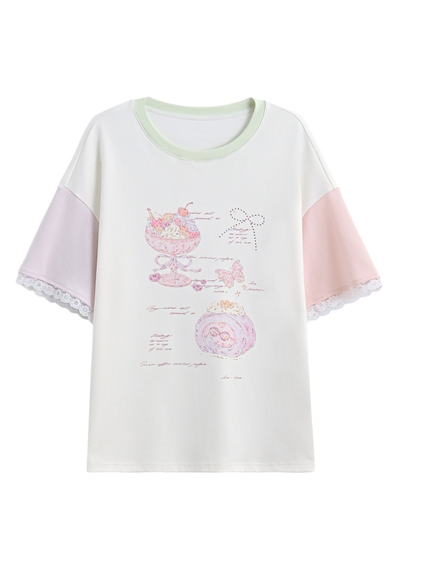 Berry Parfait Colorblock Tee-Tops-ntbhshop