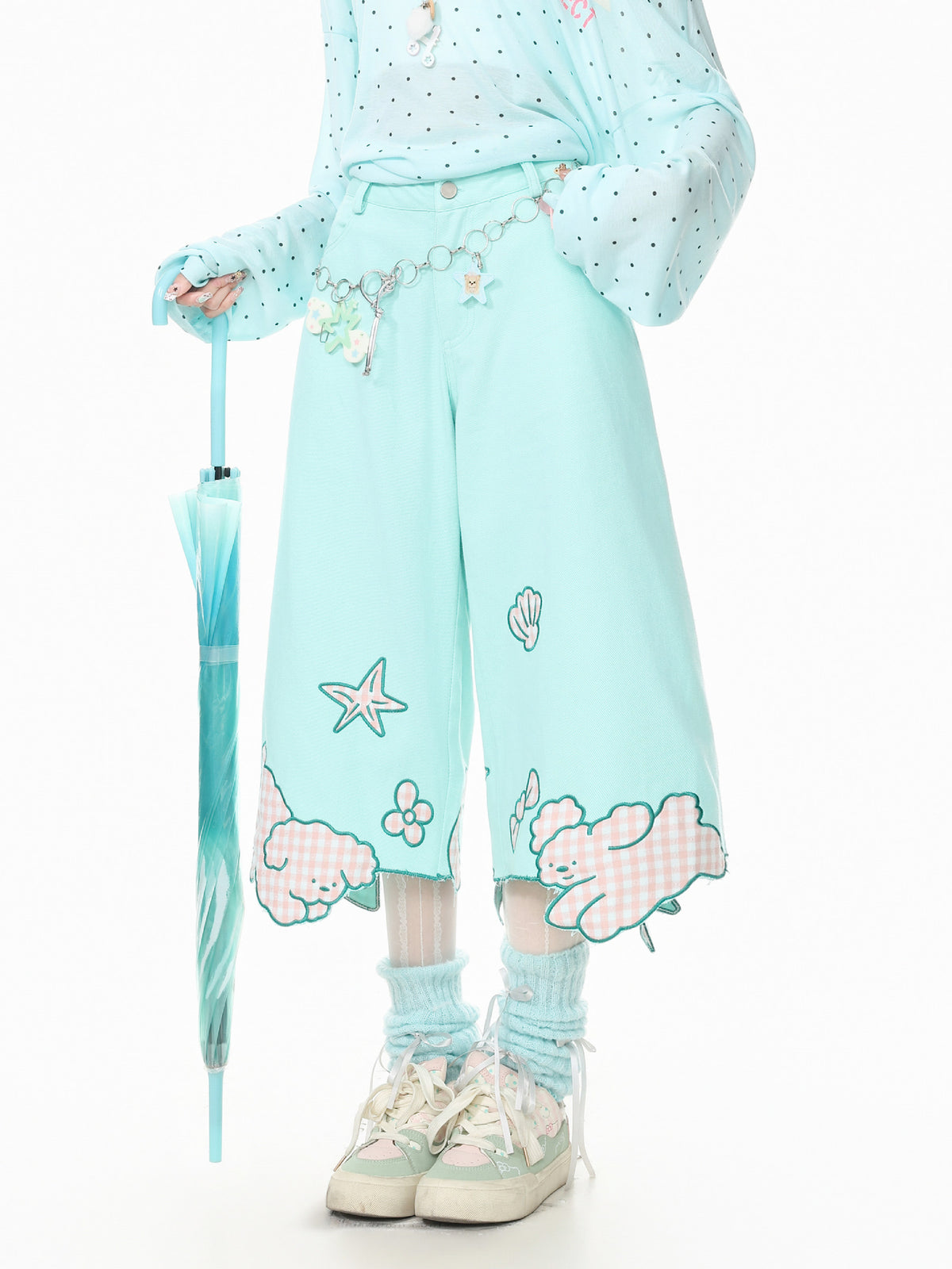 Candy Puppy Capri Pants-Bottoms-ntbhshop