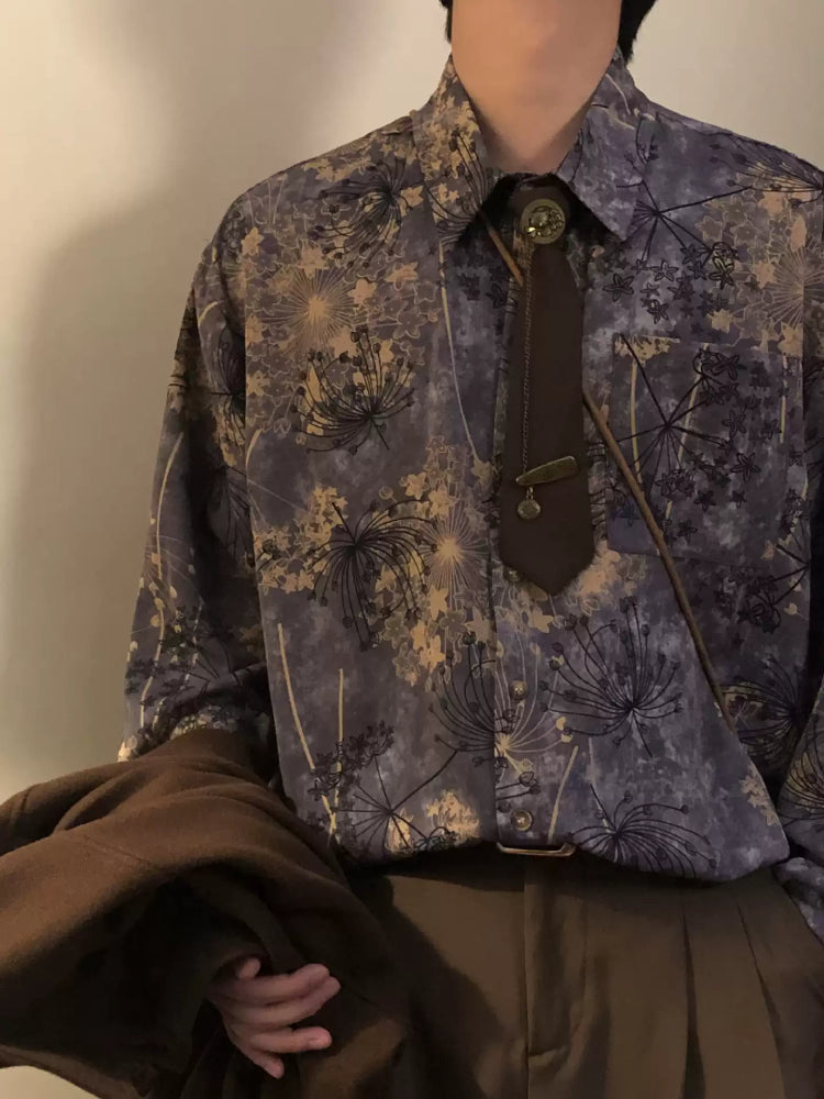 Twilight Dandelion Unisex Shirts with Ties-ntbhshop