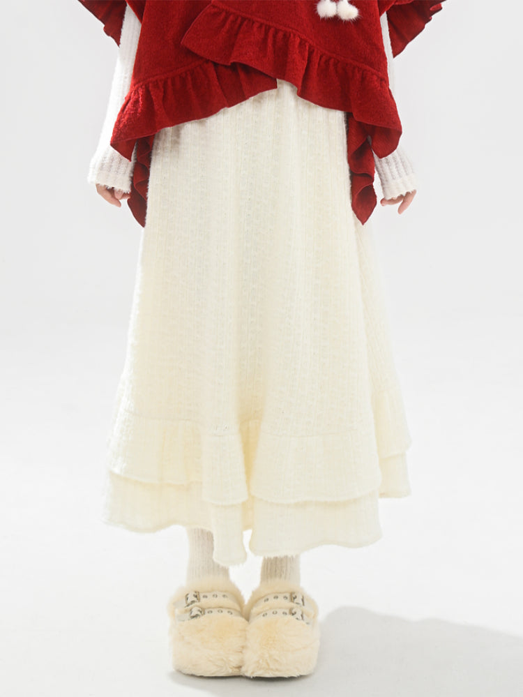 Frosted Cloud Cozy Woolen Skirts-ntbhshop