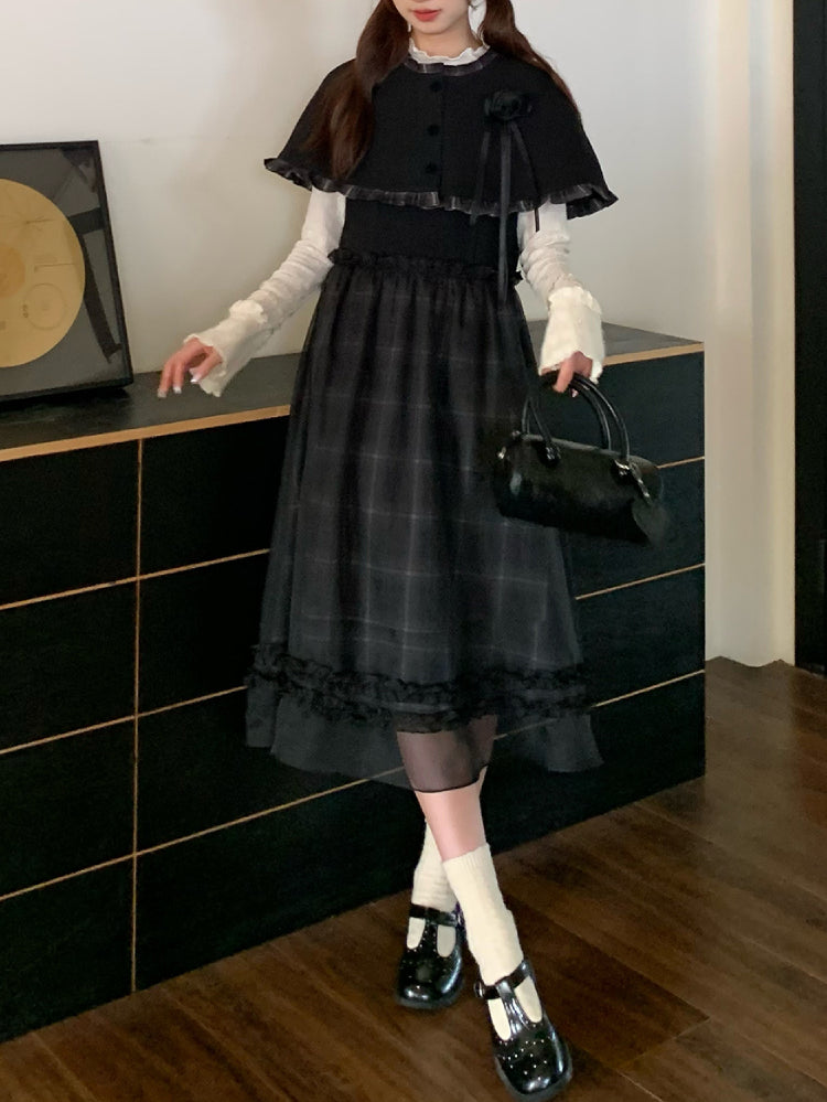 Midnight Rose Cape & Sundress-ntbhshop