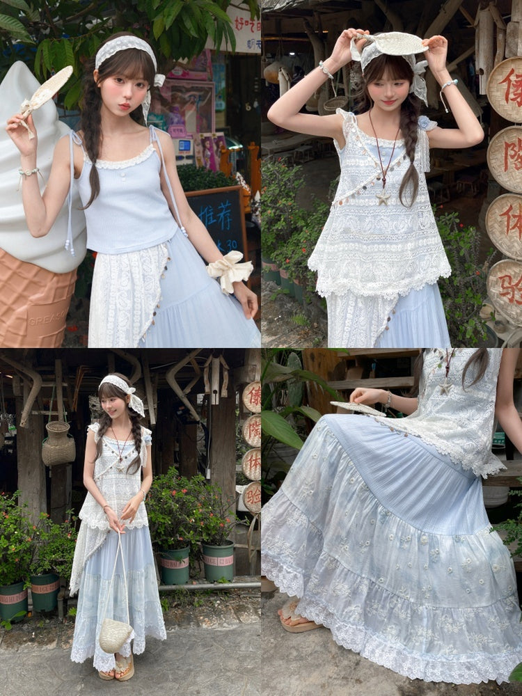 Forget Me Not Camisole, Smock & Skirt-Sets-ntbhshop