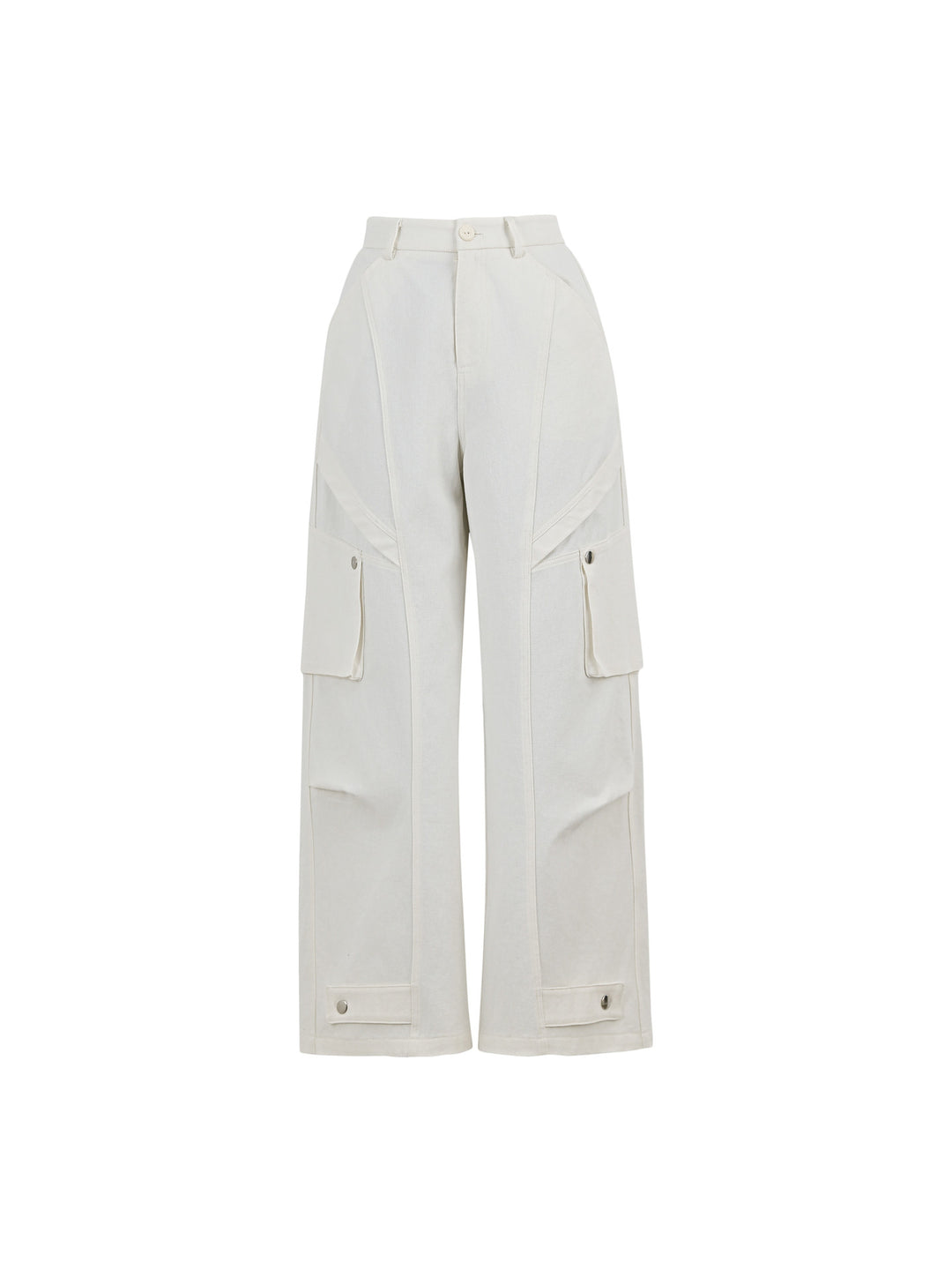 Clean Utility Cotton Pants-Bottoms-ntbhshop