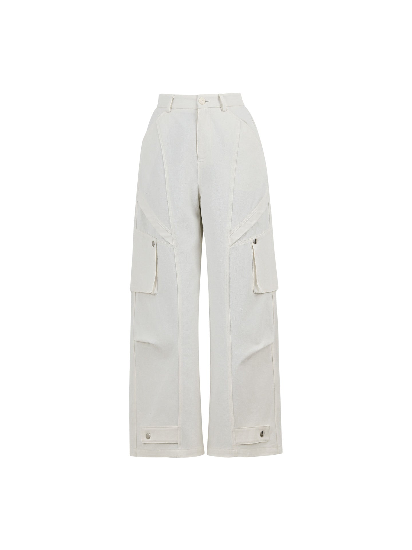 Clean Utility Cotton Pants-Bottoms-ntbhshop