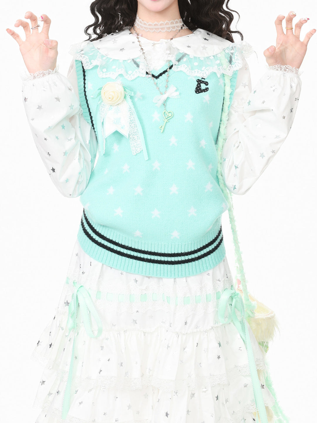 Sky Club Knit Vests-Outerwear-ntbhshop