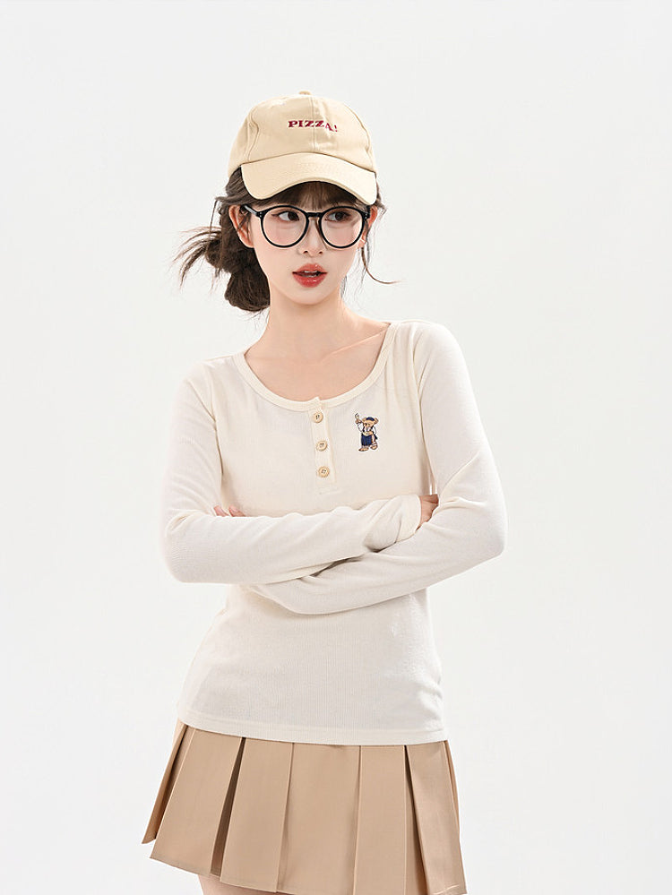 Morning Class Teddy Everyday Base Tee-Tops-ntbhshop