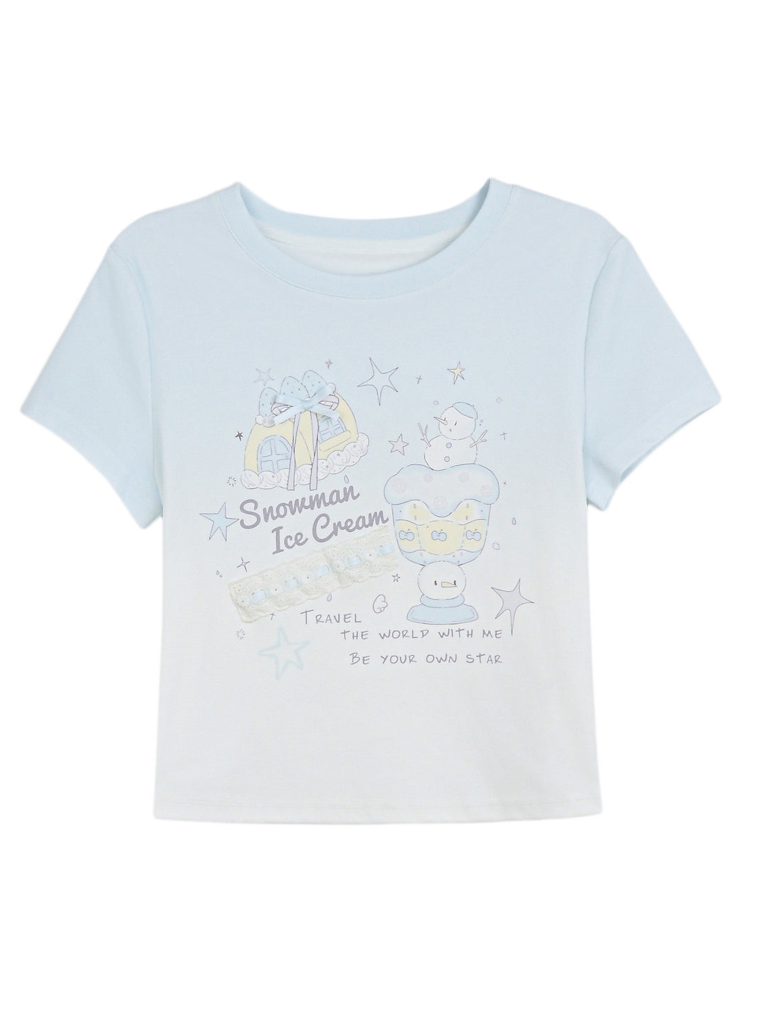 Snow Ice Cream Baby Tee-Tops-ntbhshop
