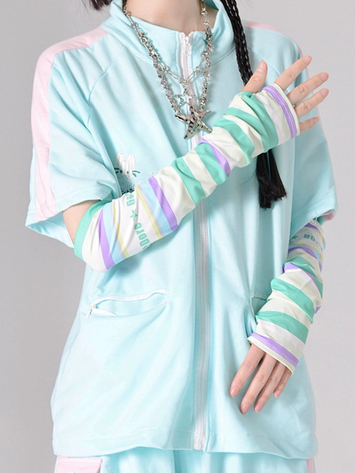 Bubble Pop Dopamine Y2K Arm Sleeves-ntbhshop