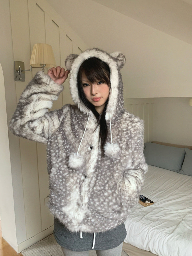 Snow Fawn Cozy Fur Jackets-ntbhshop