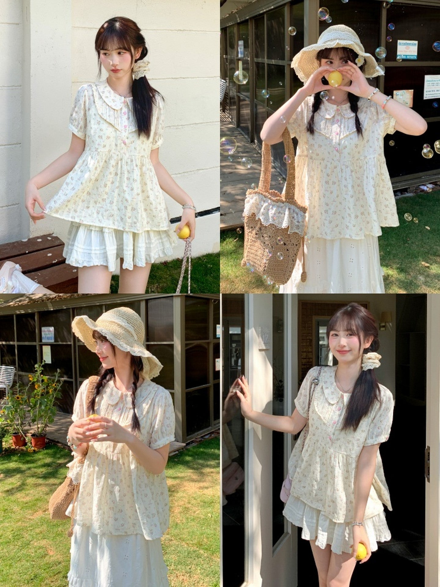 Butter Petal Babydoll Blouse-Tops-ntbhshop