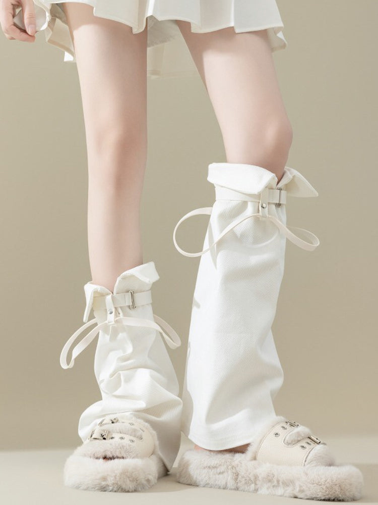 Polo Collar Belt Leg Warmers-ntbhshop