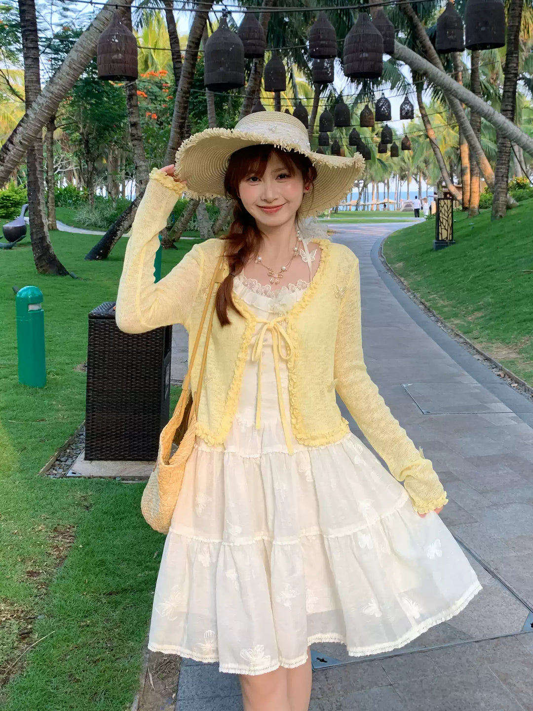 Butterfly Frill Tie Cardigans-Outerwear-ntbhshop