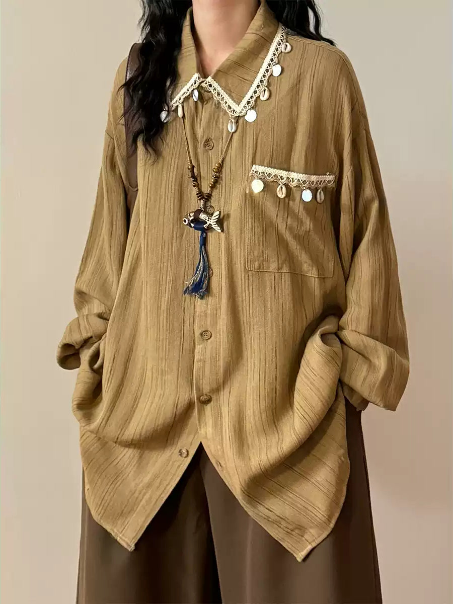 Vellum Archive Stripe Shirts-Tops-ntbhshop