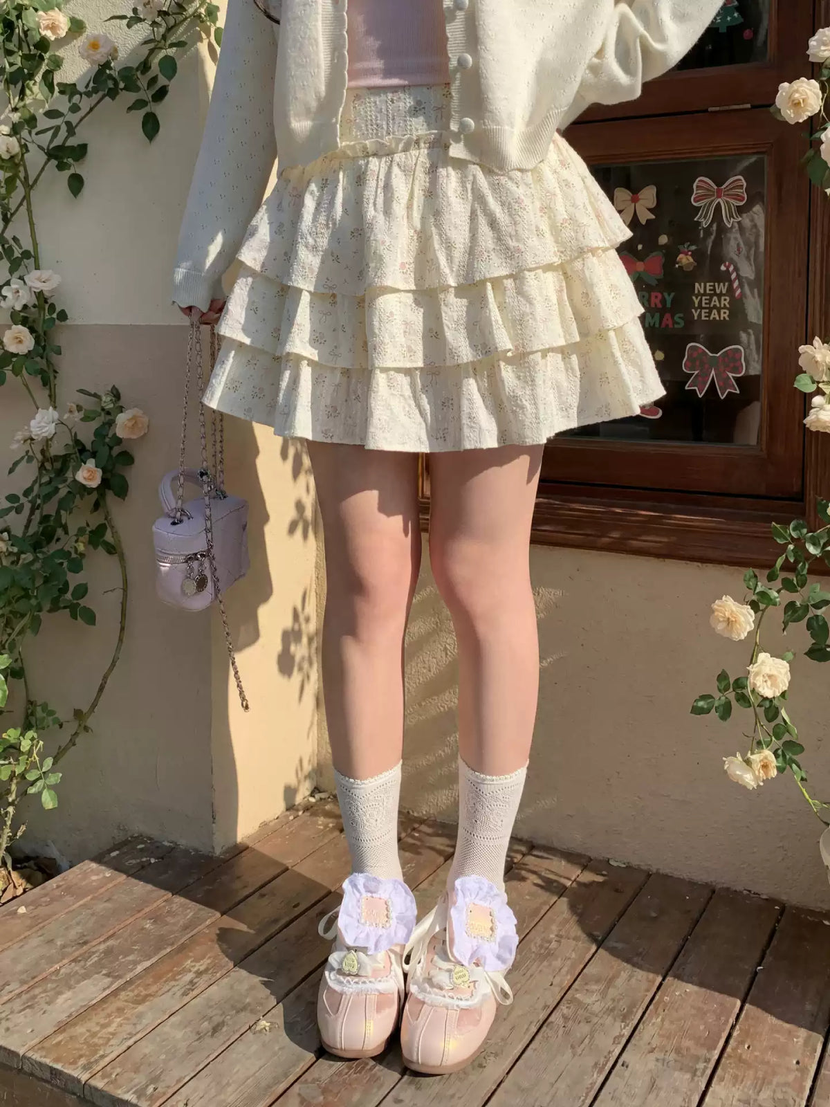 Spring Bloom Cake Skirt-Bottoms-ntbhshop