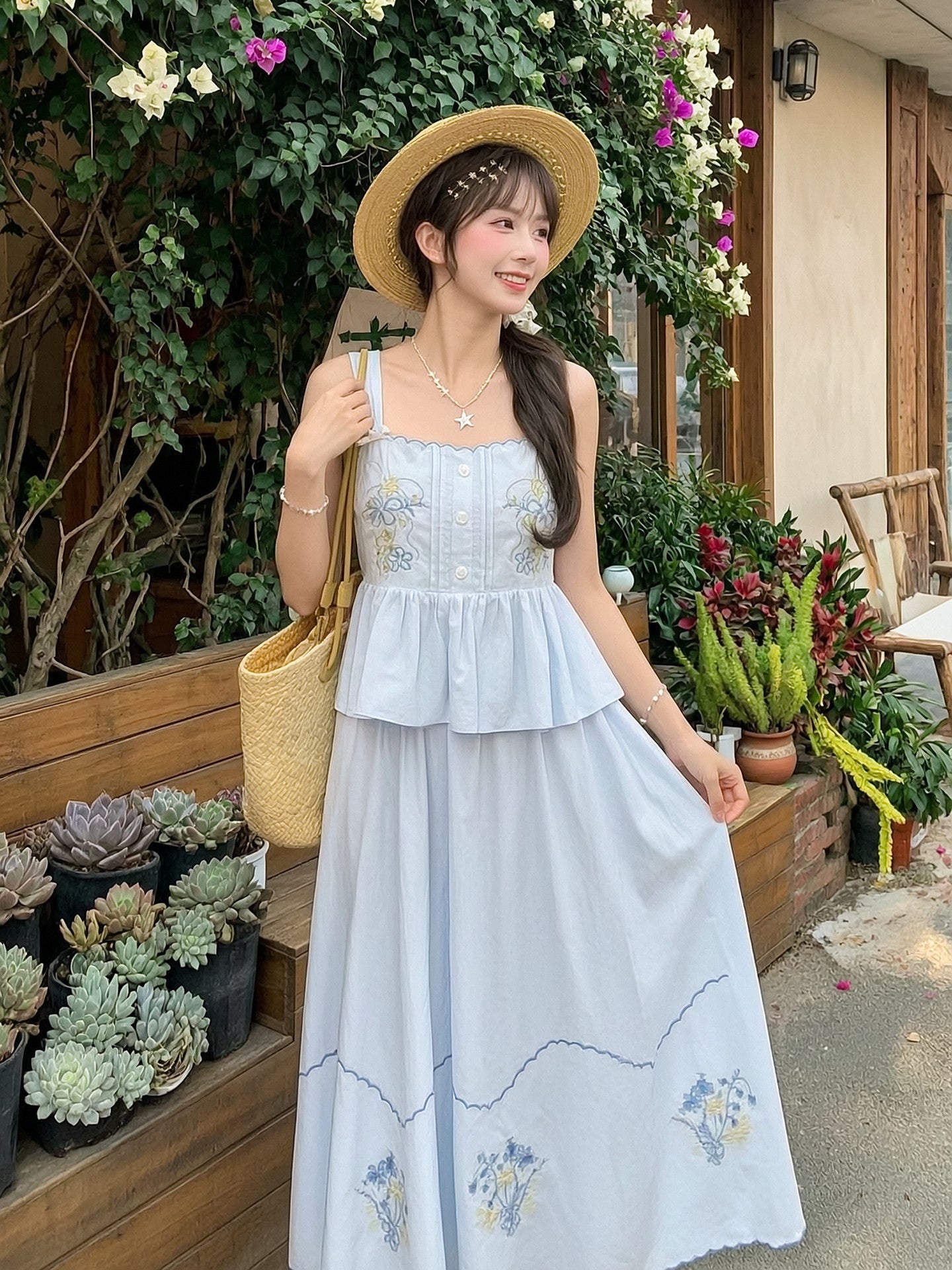 Wildflower Porch Top & Skirt-Sets-ntbhshop