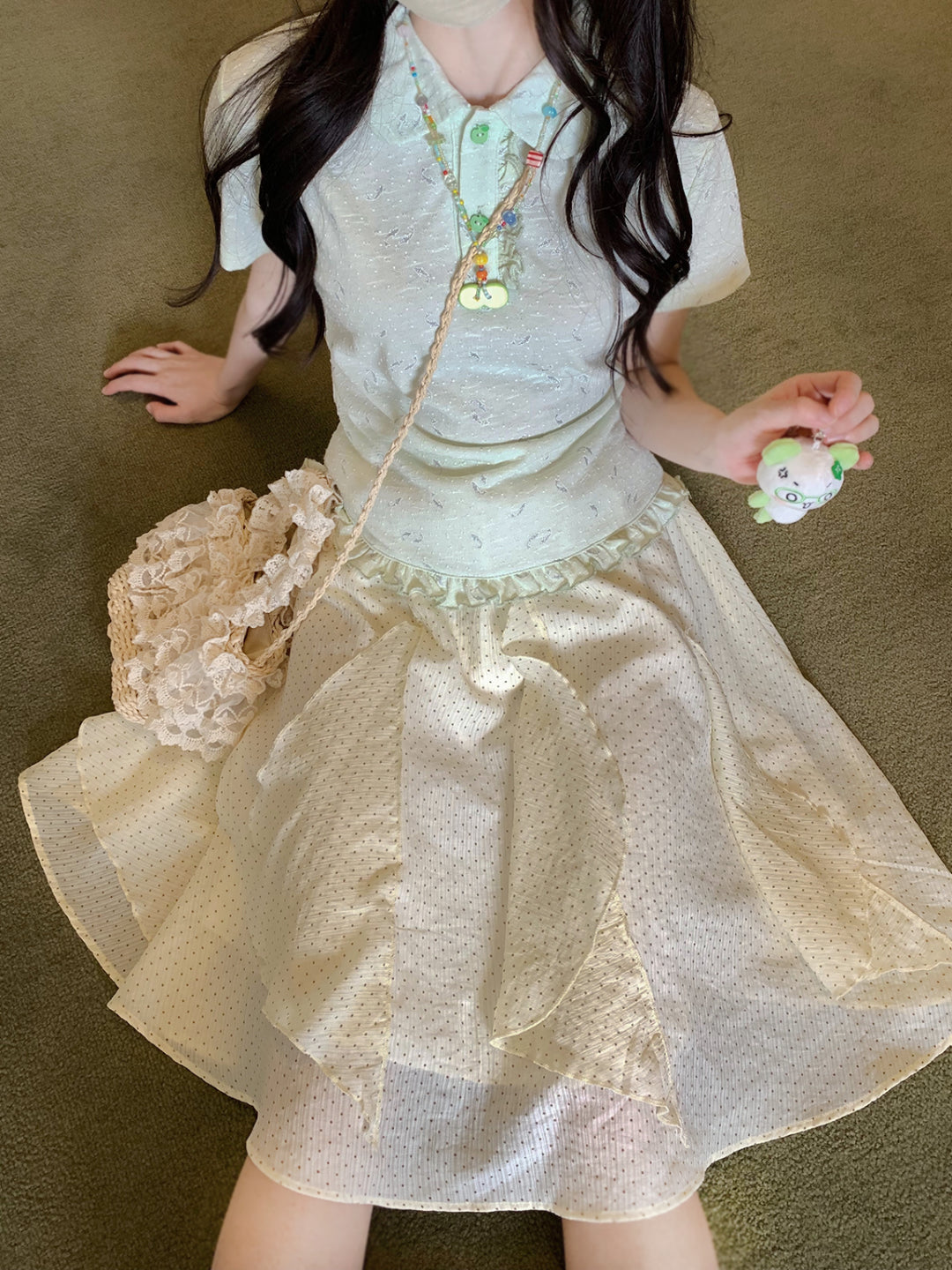 Fish Bowl Doll Collar Tee-Tops-ntbhshop