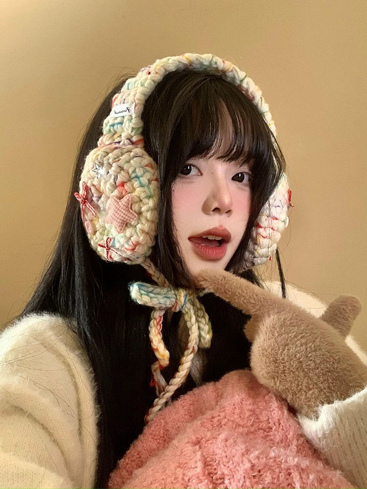 Winter Folk Cottage Knit Earmuffs-ntbhshop