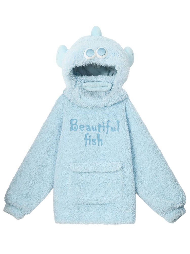 Beautiful Fish Cute 3D Fleece Hoodie-ntbhshop