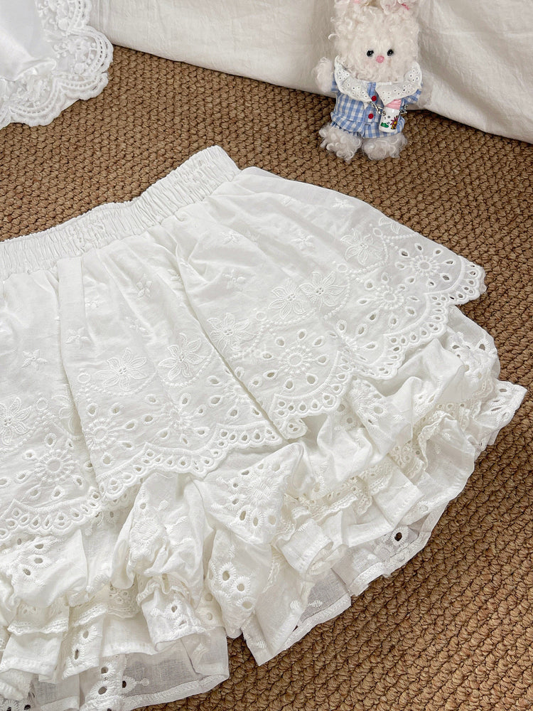Bloom Lace Cotton Pettipants-Bottoms-ntbhshop