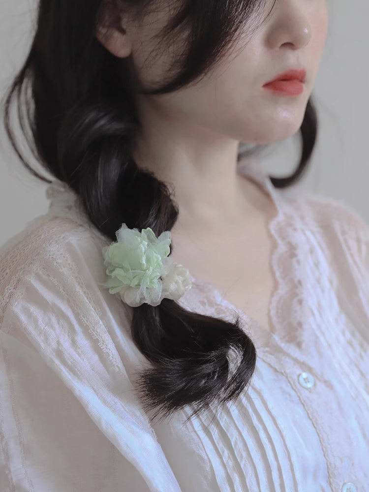 Forest Bloom Mesh Hair Ties-ntbhshop