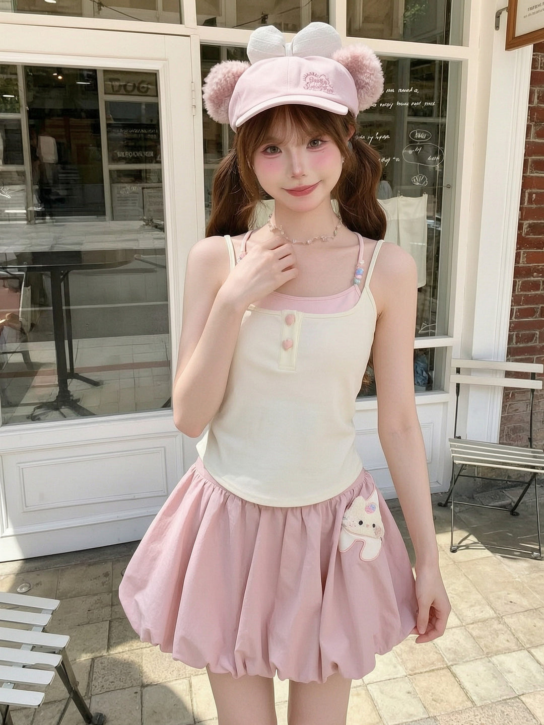 Bakery Bear Bra Cami-Tops-ntbhshop