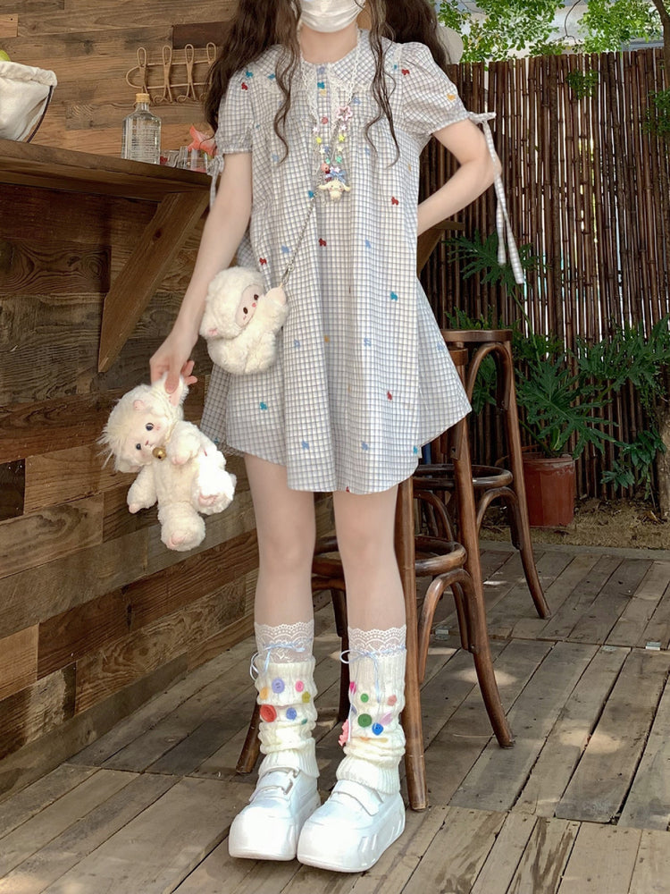 Confetti Pony Gingham Dress-Dresses-ntbhshop
