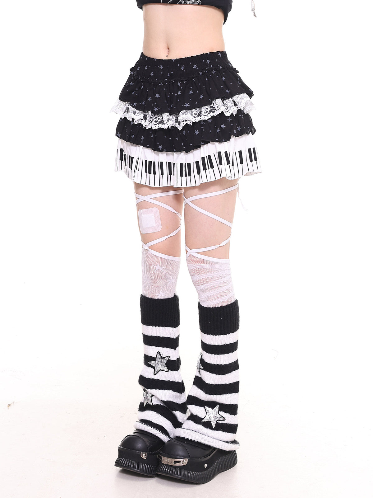 Piano Cake Layered Skirts-Bottoms-ntbhshop