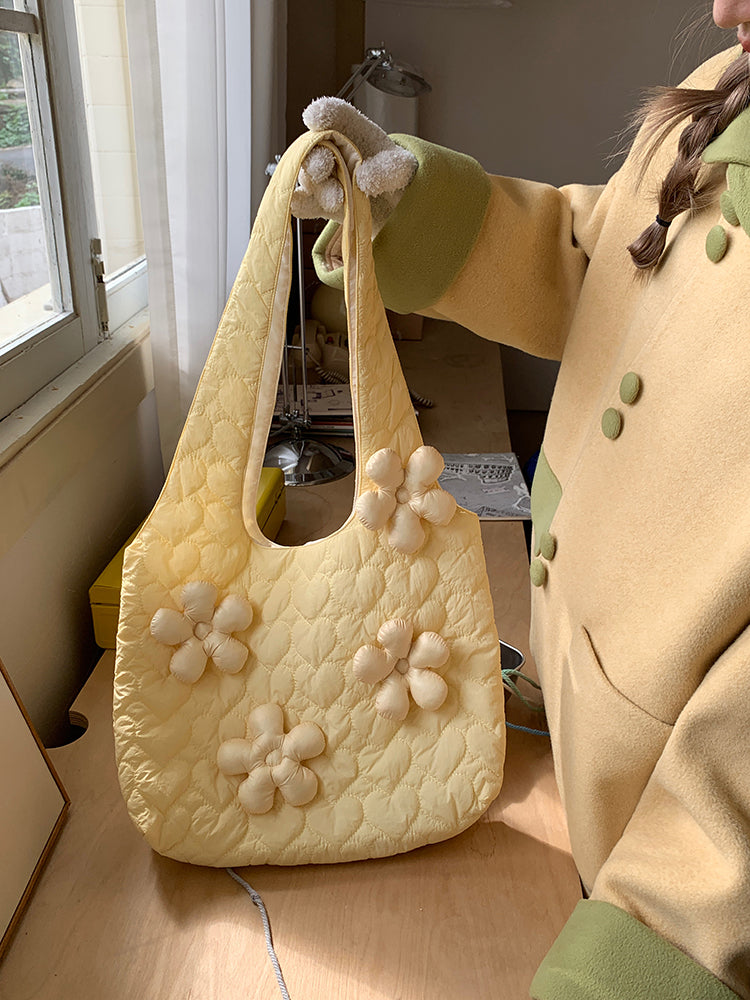 Sunny Bloom Puff Tote-ntbhshop