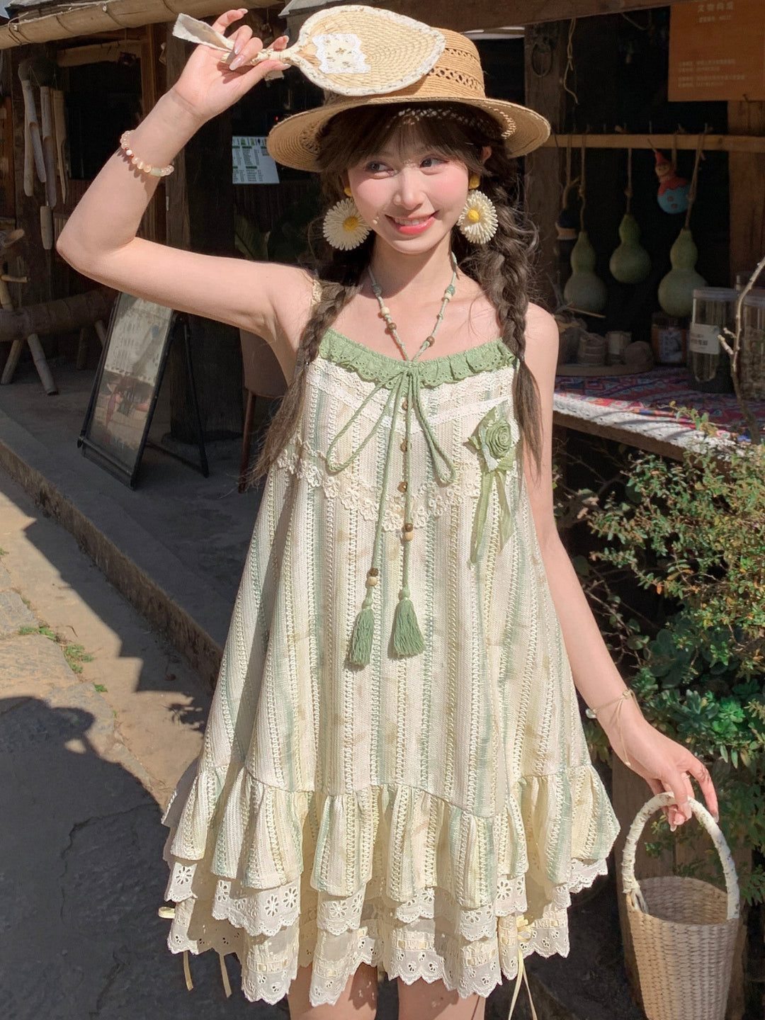 Botanical Bloom Lace Sundress-Dresses-ntbhshop