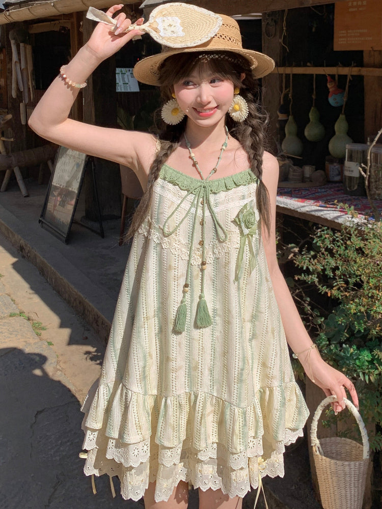 Botanical Bloom Lace Sundress-Dresses-ntbhshop