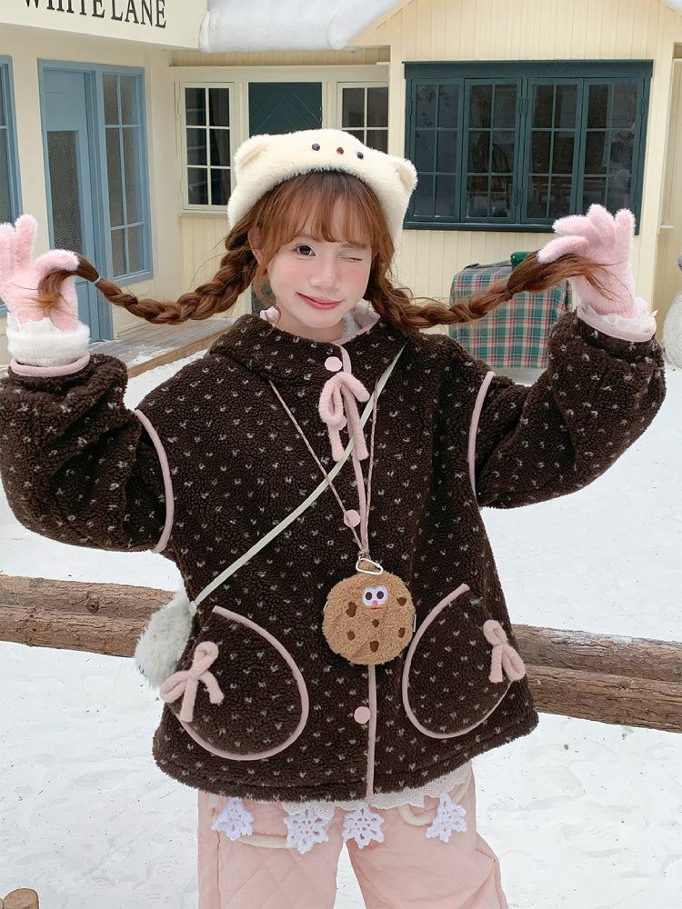 Frosty Blush Fleece Jacket & Quilt Pants-Sets-ntbhshop