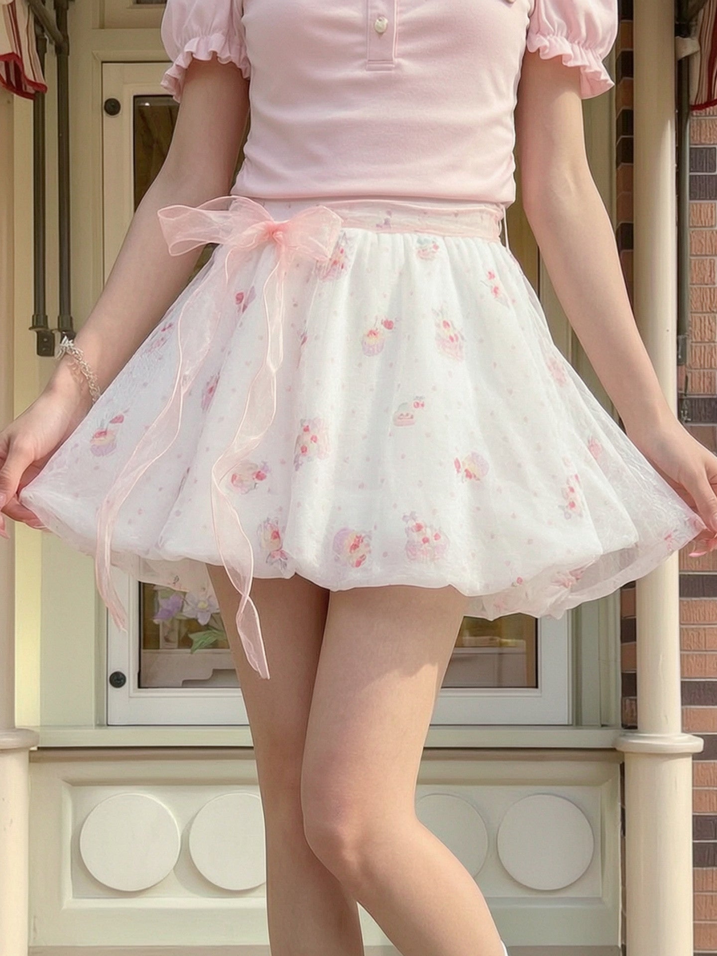 Sugar Cloud Bubble Skirt-Bottoms-ntbhshop