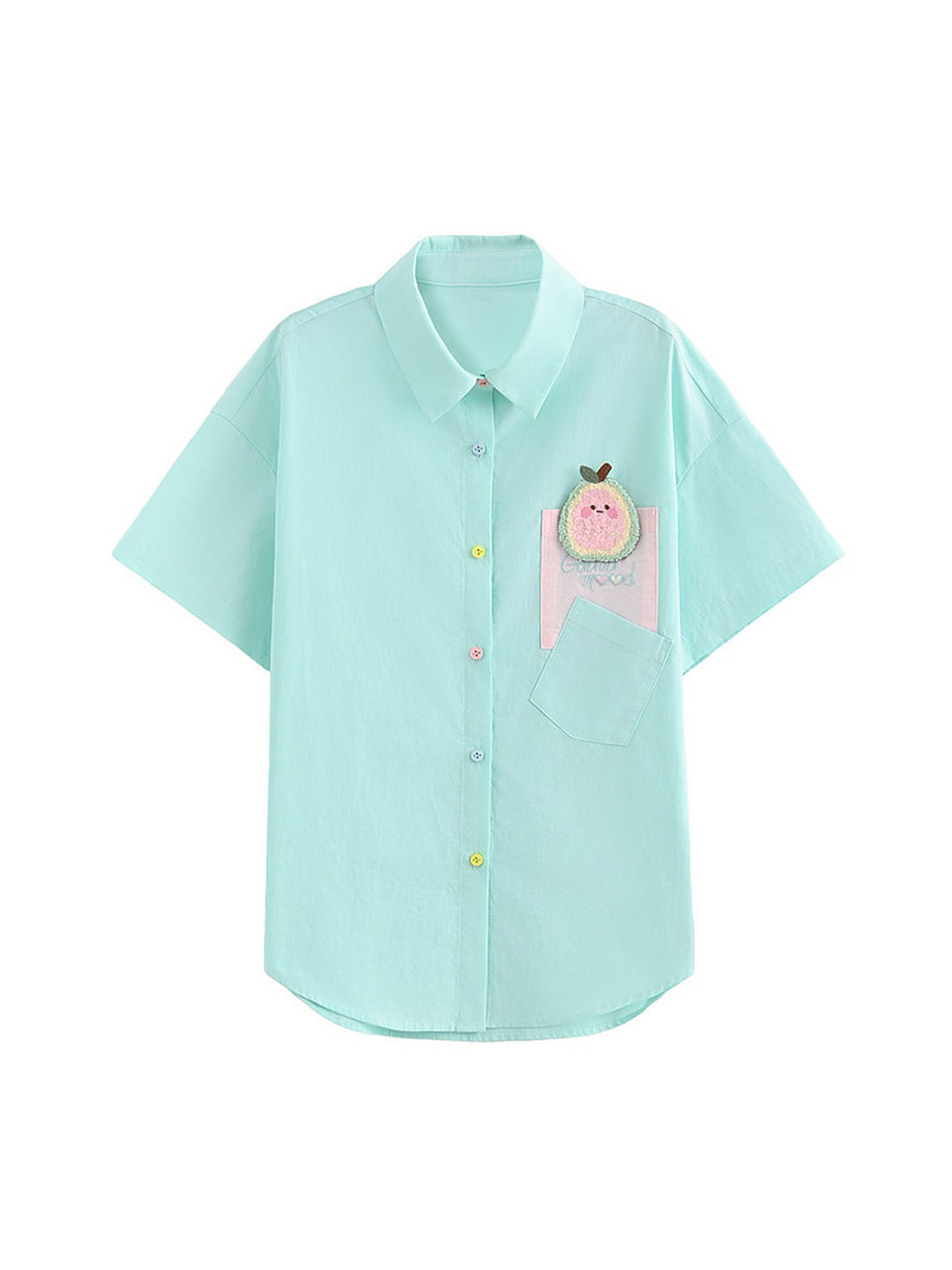 Guava Pop Button Shirt-Tops-ntbhshop