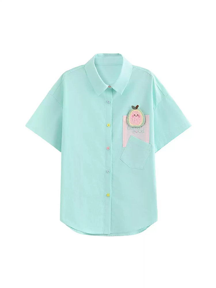 Candy Gingham Button Shirts-Tops-ntbhshop