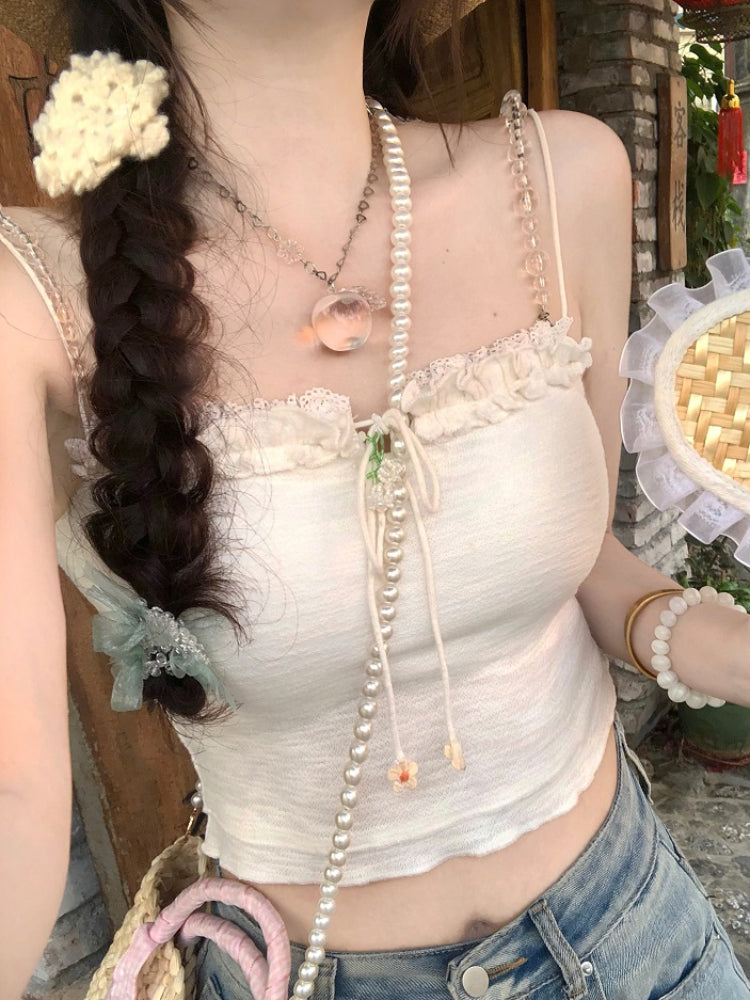 Rainbow Disco Cut-Out Back Bra Camisoles-ntbhshop