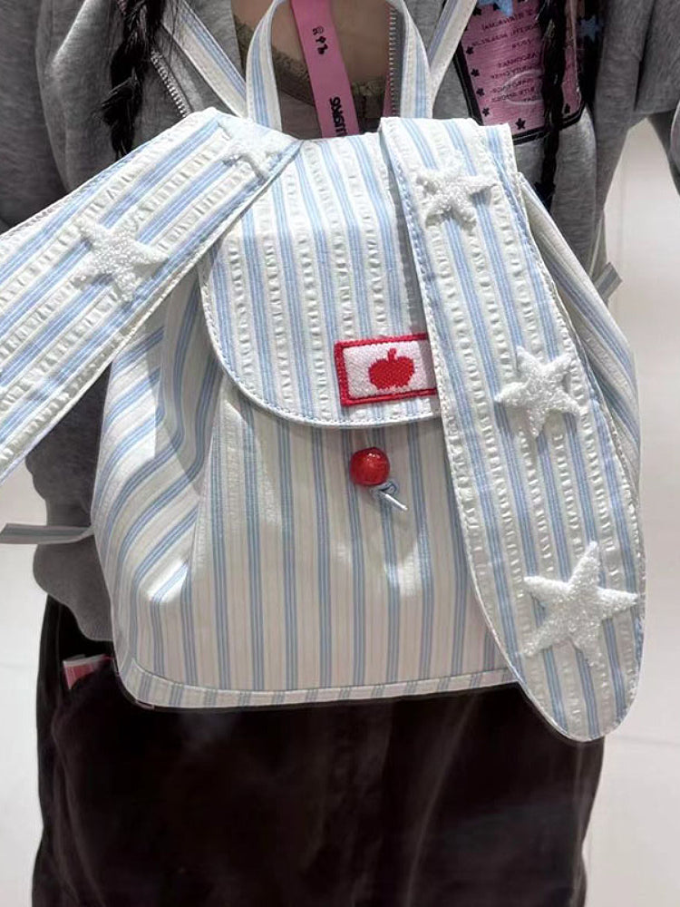 Bunny Ear Stripe Daydream Backpacks-ntbhshop