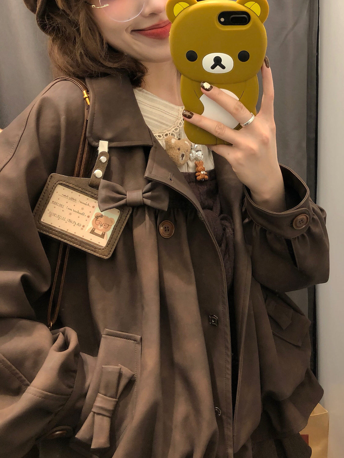 Chestnut Milk Leather Jacket-Outerwear-ntbhshop