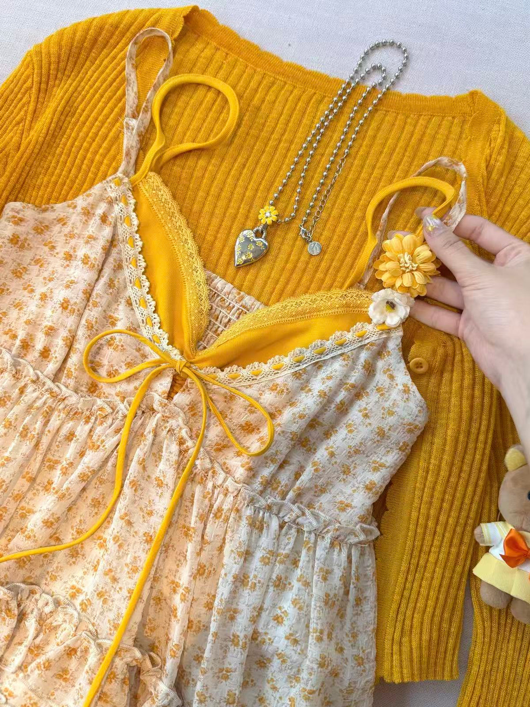 Garden Bloom Cardigans & Layer Camis-Sets-ntbhshop