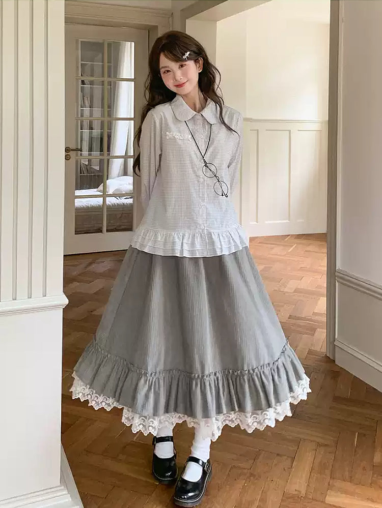 Moonchalk Academia Lace Skirts-ntbhshop