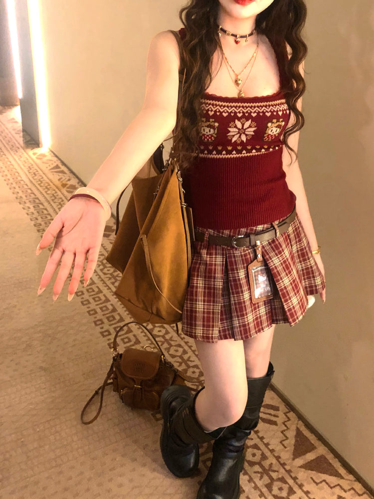 Private Love Vintage Patch Knit Tops-ntbhshop