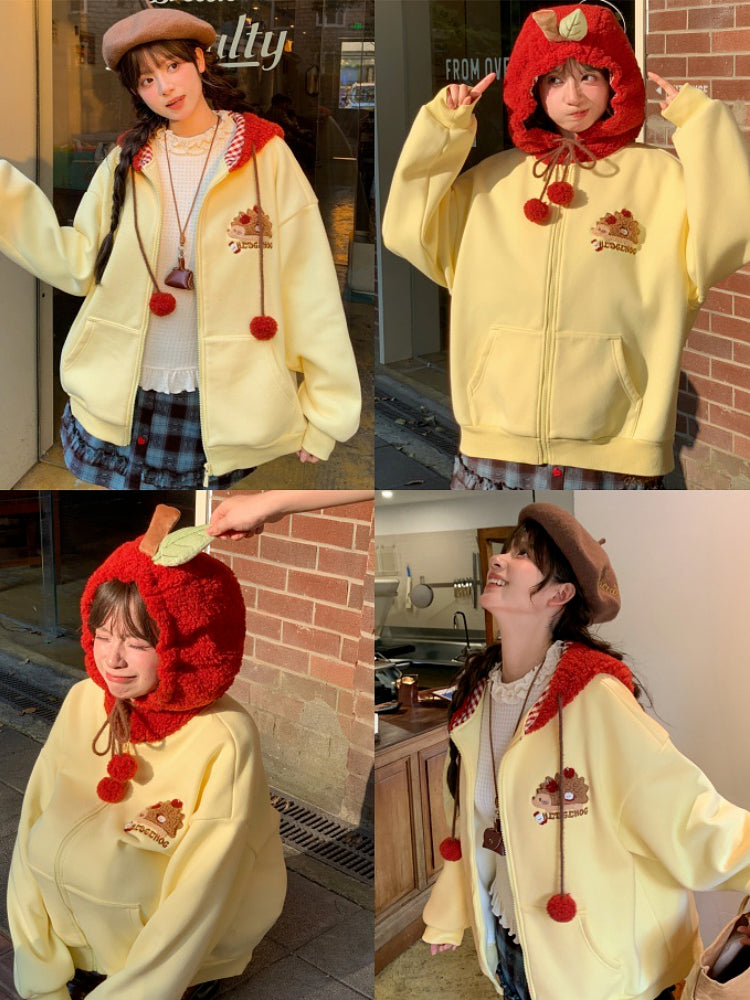 Honey Apple Hooded Jackets-ntbhshop