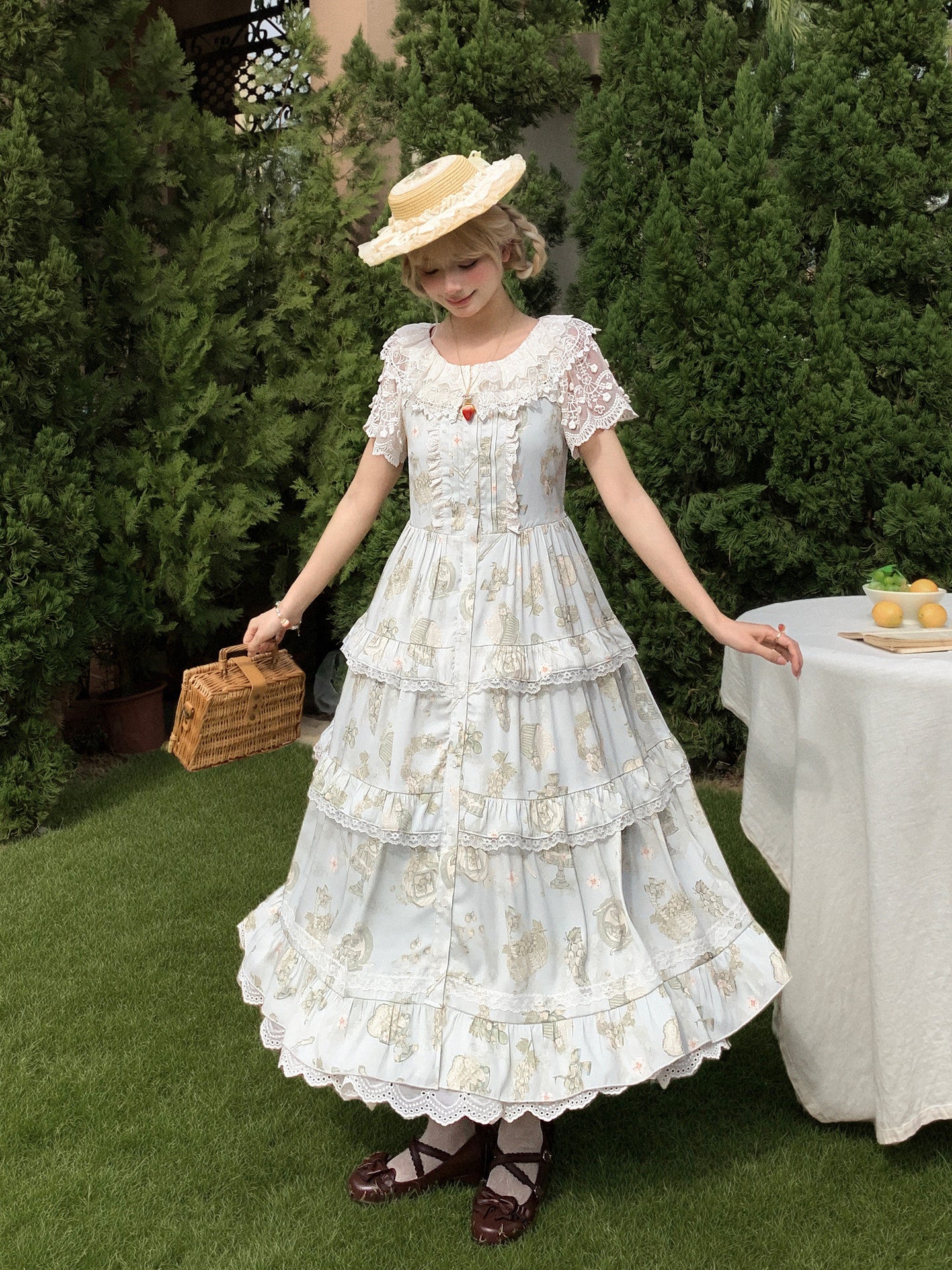 Ivory Garden Lace Blouse-Tops-ntbhshop