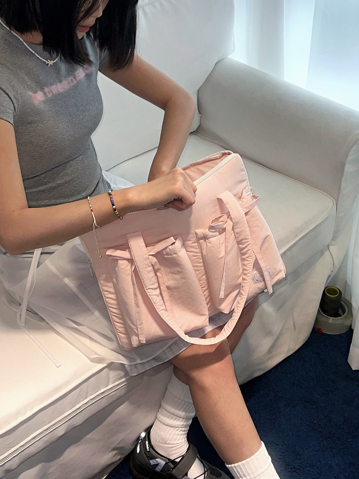 Rosy Bow Laptop Totes-Accessories-ntbhshop