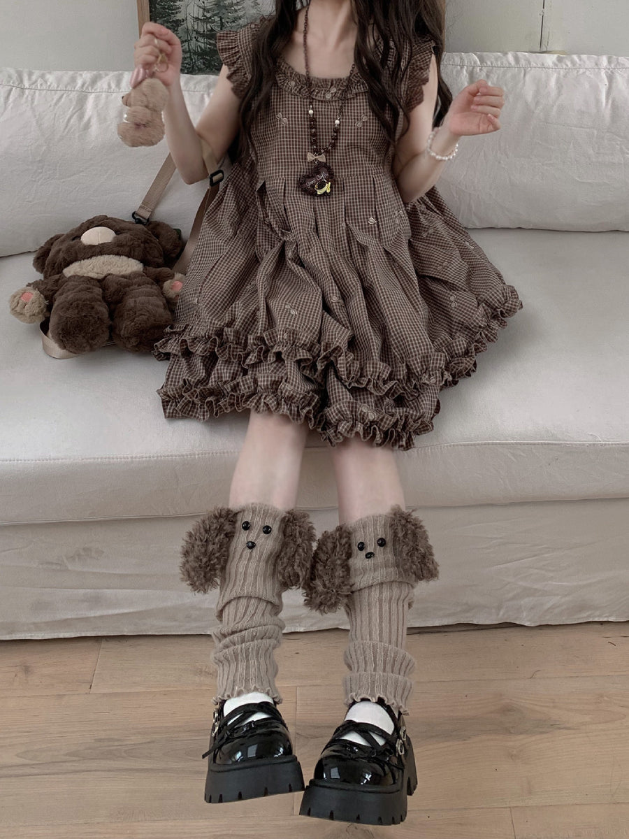 Cookie Crumb Gingham Dress-Dresses-ntbhshop