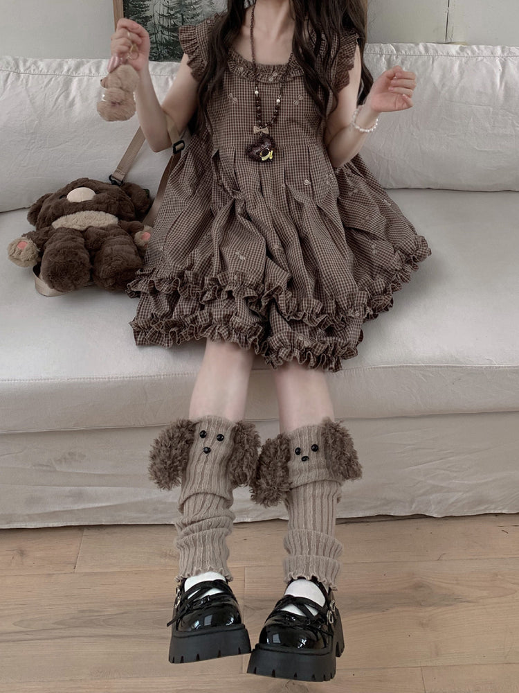 Cookie Crumb Gingham Dress-Dresses-ntbhshop
