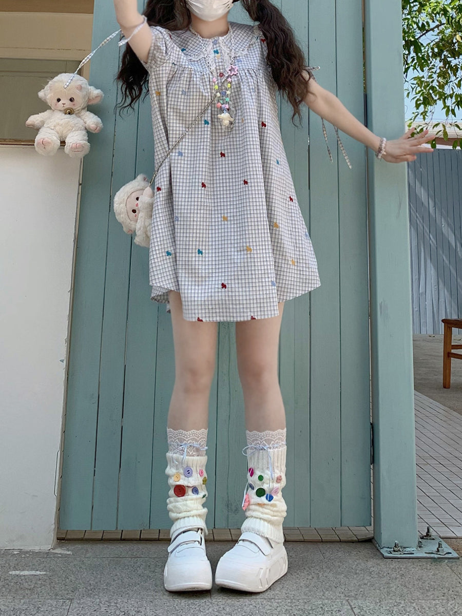 Confetti Pony Gingham Dress-Dresses-ntbhshop