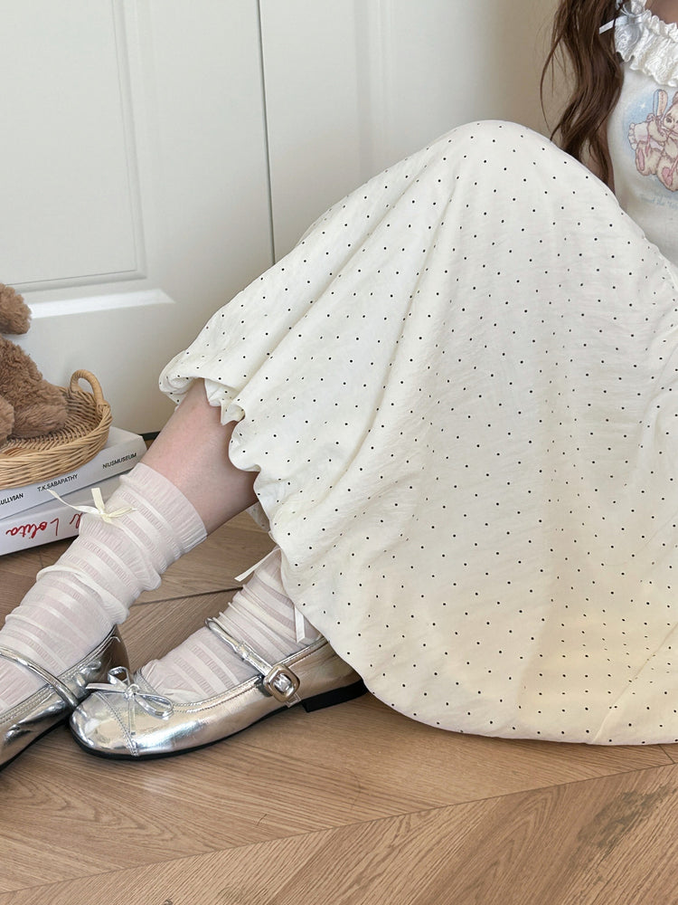 Tiny Dot Bubble Skirt-Bottoms-ntbhshop