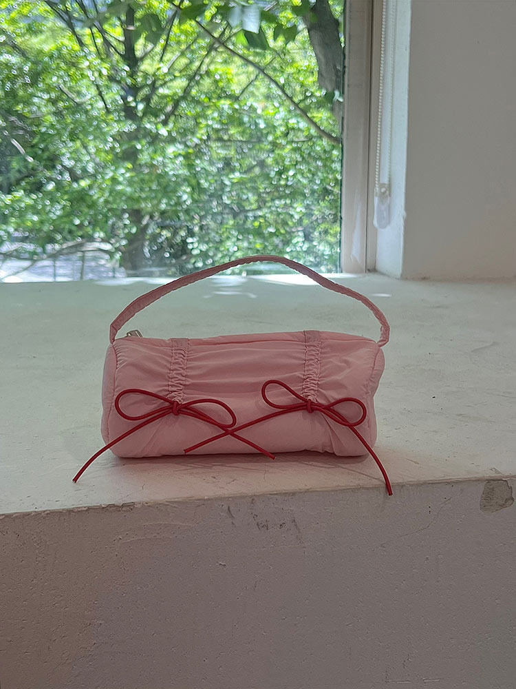 Ribbon Gather Pencil Pouches-Accessories-ntbhshop