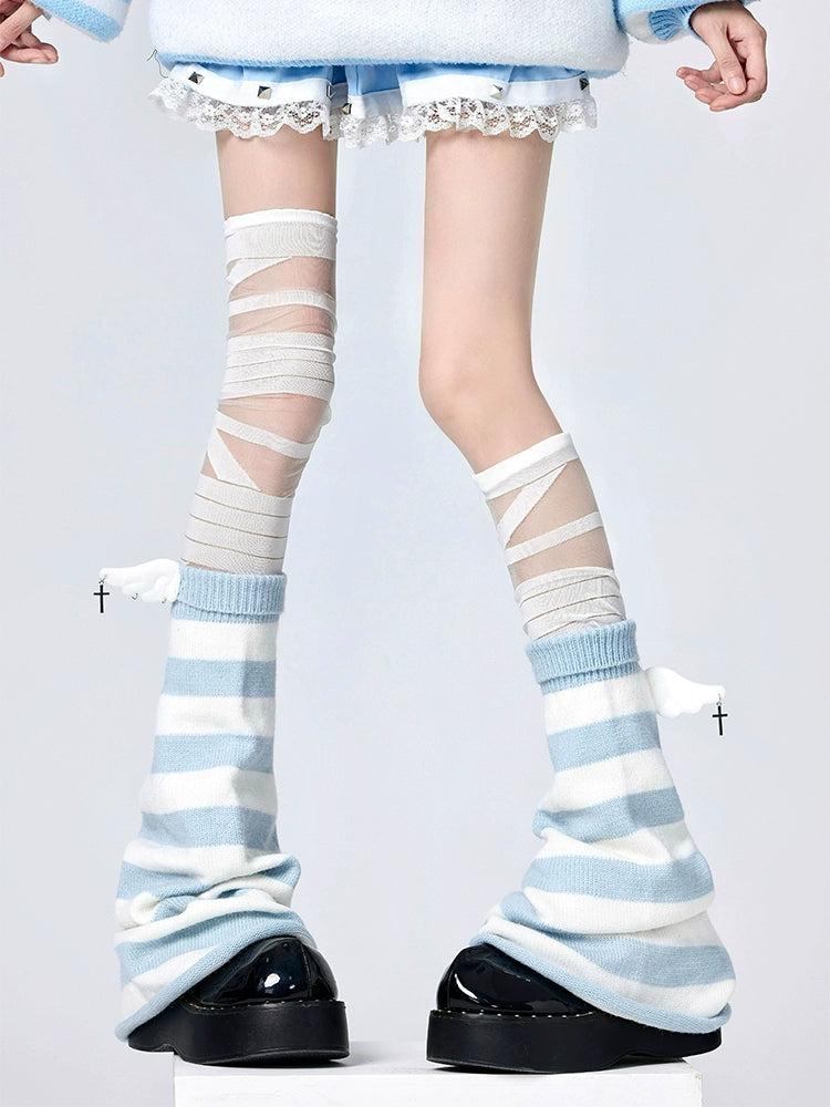 Skybreaker Stripe Wing Leg Warmers & Thigh Socks-ntbhshop