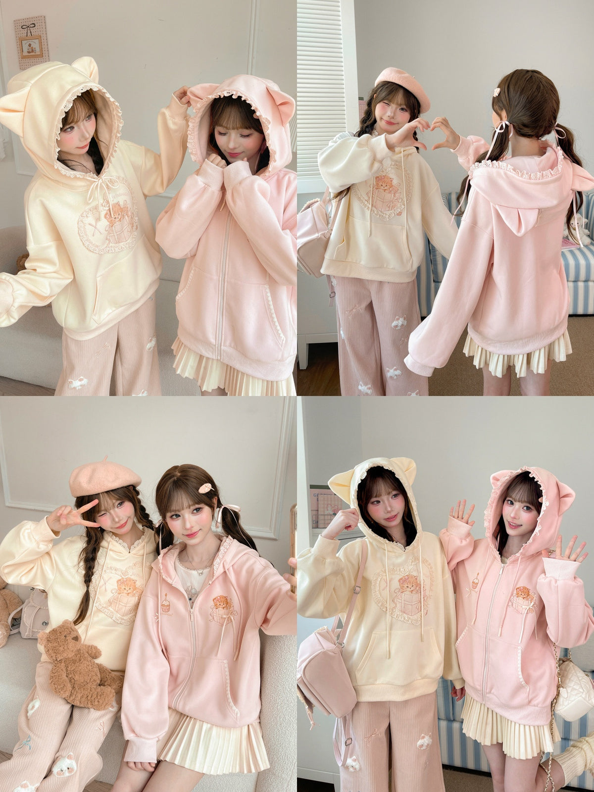 Birthday Kitty Ear Hoodie-Tops-ntbhshop